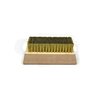 Gordon Brush 0.003" Brass Bristle, 4-1/4" x 2-1/2" Wood Block Brush G1308B003
